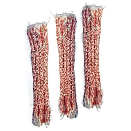 Lot de 32 Mèches Rouges de Nettoyage Arme Calibre 5,5 à 6,5mm