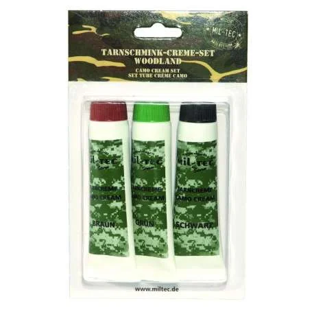 Set de Crème de Camouflage Woodland