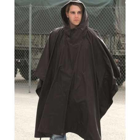 Poncho Ripstop Noir