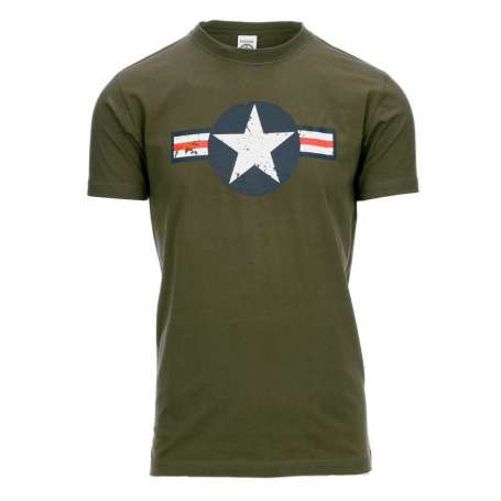 Tee-Shirt USAF WWII Vert OD