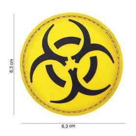Patch 3D PVC Biohazard Jaune