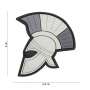 3D PVC Patch Roman Helmet Grey