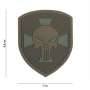 Patch 3D PVC Shield Punisher Cross Coyote