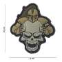 3D PVC patch Knight Skull Sable