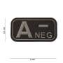 Patch 3D PVC A NEG Noir