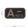 Patch 3D PVC A NEG Noir