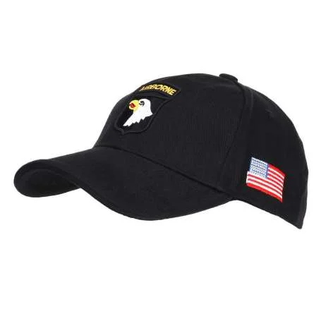 Casquette Baseball 101st Airborne Noir Fostex