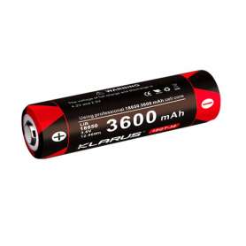 KLARUS - Batterie Rechargeable 18650 3.6V 3600mAh Lithium-Ion