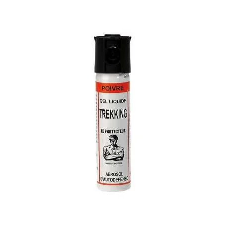 Aérosol de Défense Gel Poivre 75ml Trekking Le Protecteur