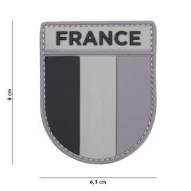 Patch 3D PVC French Army Gris/Noir
