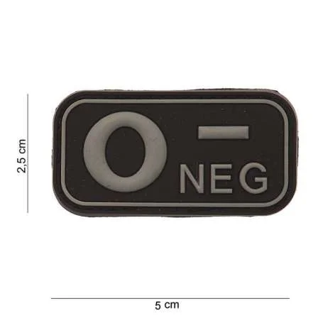 Patch 3D PVC O NEG Noir