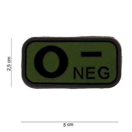 Patch 3D PVC O NEG Vert OD