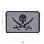 Patch 3D PVC Punisher Pirate Gris/Noir
