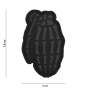 Patch 3D PVC Grenade Skull Noir
