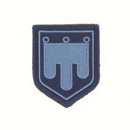 Écusson de Région Auvergne Brodé Basse Visibilité Bleu