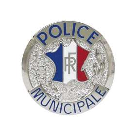 Médaille Police Municipale pour porte-carte professionnel