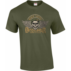 Dishonor Green OD T-Shirt Army Design