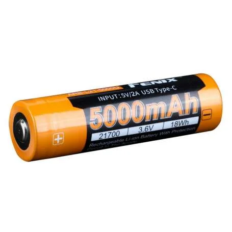 Batterie Rechargeable 21700 3.6V 5000mAh USB-C