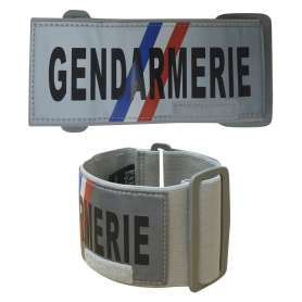 Reflective Gendarmerie Armband Grey Patrol Equipment
