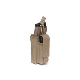 Single MOLLE Open magazine carrier 5.56/9mm Coyote Tan Warrior Assault Systems