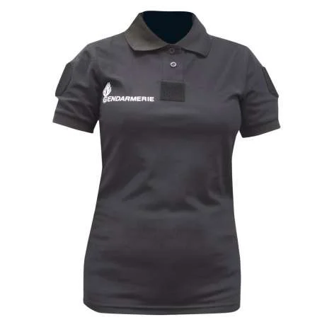 Polo Gendarmerie Cooldry Femme Noir Patrol Equipement