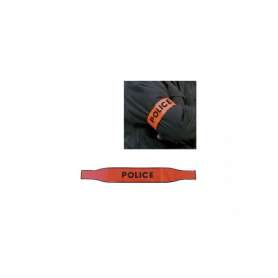 POLICE orange self-gripping armband Patrol Equipment