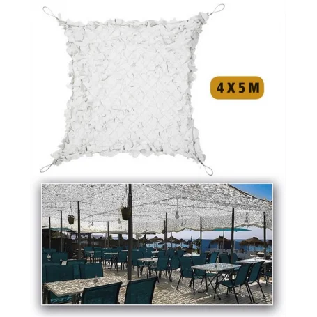 Filet de Camouflage Shade Sail Broadleaf 4x5m Snow Camo Systems