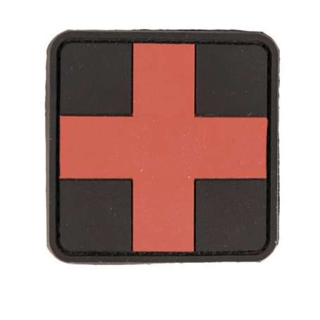 Patch 3D PVC Croix Medic GM Rouge Mil-Tec