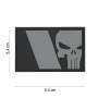 Punisher FR Flag PVC patch Grey 101 Inc.