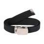 Ceinture toile Noir Boucle Métal Chrome CityGuard 2700