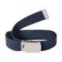 Ceinture toile Bleu Marine Boucle Métal Chrome CityGuard 2700