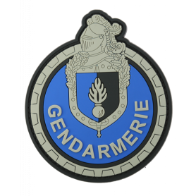 PVC Gendarmerie Motard Patch Silver DMB Products