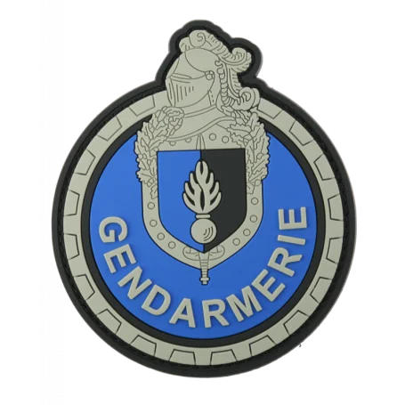Écusson PVC Gendarmerie Motard Argent DMB Products EDGPVC201