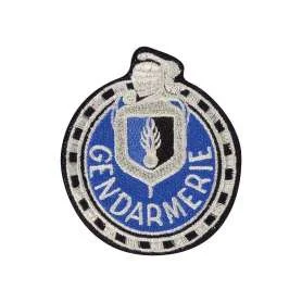 Écusson Brodé Gendarmerie Motard Argent DMB Products EDG201