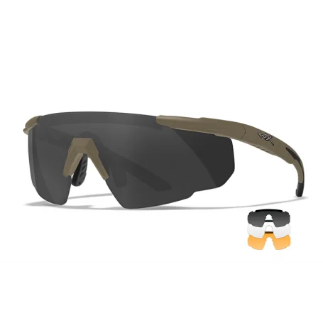 Wiley X SABER Advanced Tan Verres Fumé/Incolore/Orange 308T