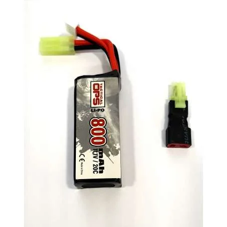 Batterie LiPo 11.1V 800mAh 20C PEQ Tactical OPS TAC6606