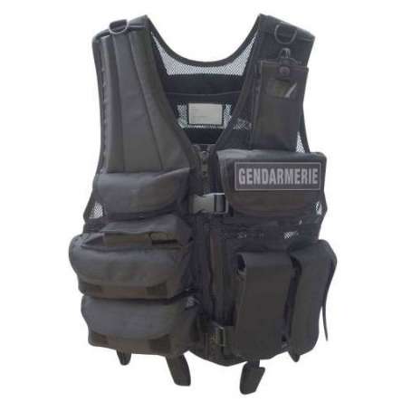 Gilet Force Intervention Noir OPEX® GITAC
