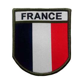 A10® High Visibility Embroidered French Flag Patch