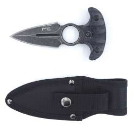 Couteau Push Dagger 14cm Noir PE