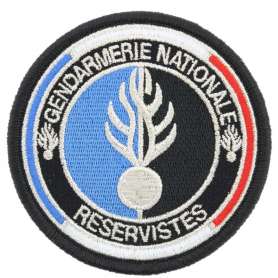 Écusson Brodé Gendarmerie Nationale Réservistes EDGH00255