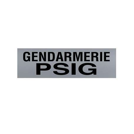 Bandeau d'Identification rétro-réfléchissant PSIG Fond Gris Patrol