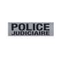 Bandeau d'Identification rétro-réfléchissant POLICE JUDICIAIRE Fond Gris Patrol