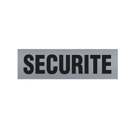 Bandeau d'Identification rétro-réfléchissant SECURITE Fond Gris Patrol