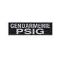 Bandeau d'Identification rétro-réfléchissant GENDARMERIE PSIG Fond noir Patrol