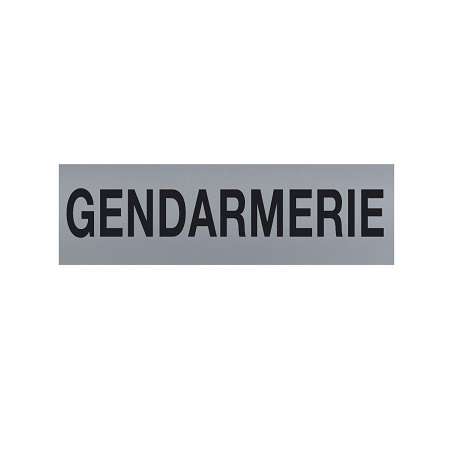 Bandeau d'Identification rétro-réfléchissant GENDARMERIE Fond Gris Patrol