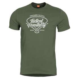 T-Shirt Ageron "Tactical Mentality" Olive Pentagon K09012
