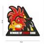 Patch PVC Beware of Angry Bird 101 Inc.