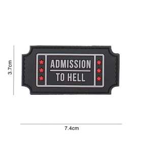 Admission To Hell PVC patch Black 101 Inc.