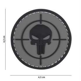 PVC Target patch Punisher Grey 101 Inc.