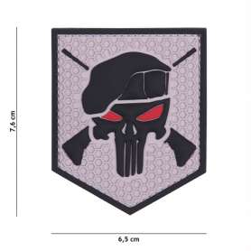 PVC Commando patch PUNISHER Grey 101 Inc.